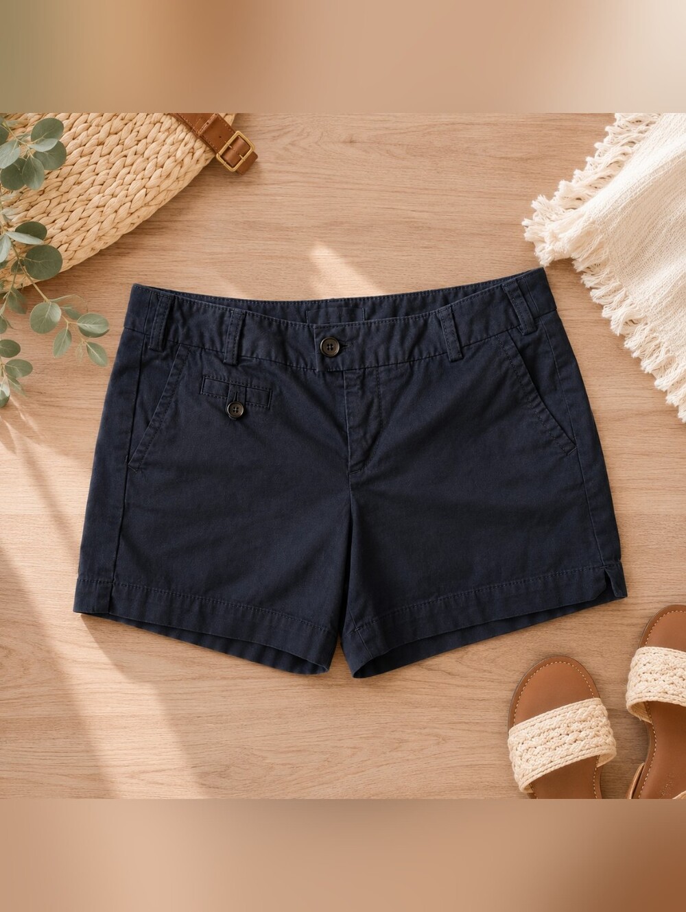 Banana Republic Martin Fit Black Shorts Resortwear Vacation